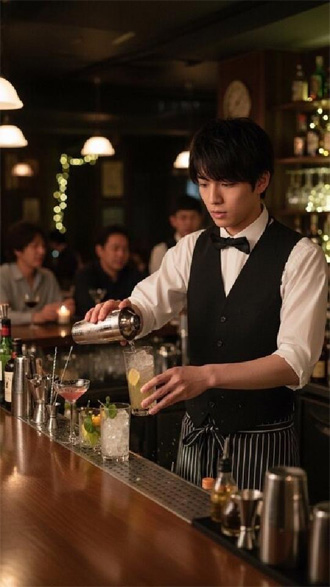 村瀬 拓海(むらせ たくみ)バーテンダーでアルバイト