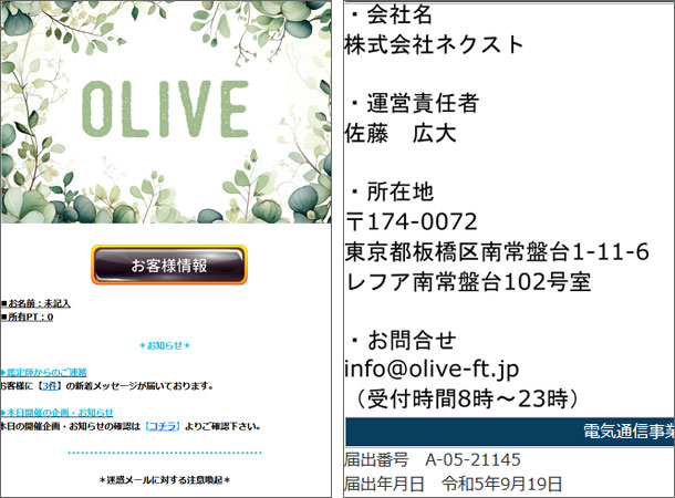 OLIVE（オリーブ）占いサイト