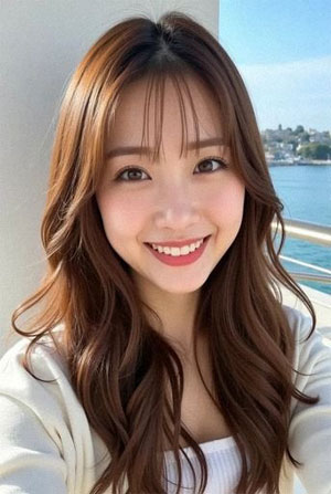 レイナ（サクラ）の笑顔