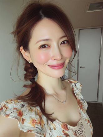まゆこ、笑顔で自撮り