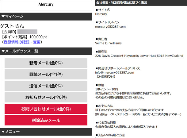 Mercury/マーキュリー（夏目恵）出会い系