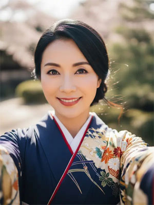 香耶乃（かやの）51歳、和服（着物姿）