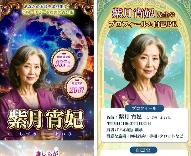 紫月宵妃（しづきよいひ）占い師